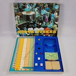 Stock Ticker Vintage Financial Trading Board Game by Copp Clark Games